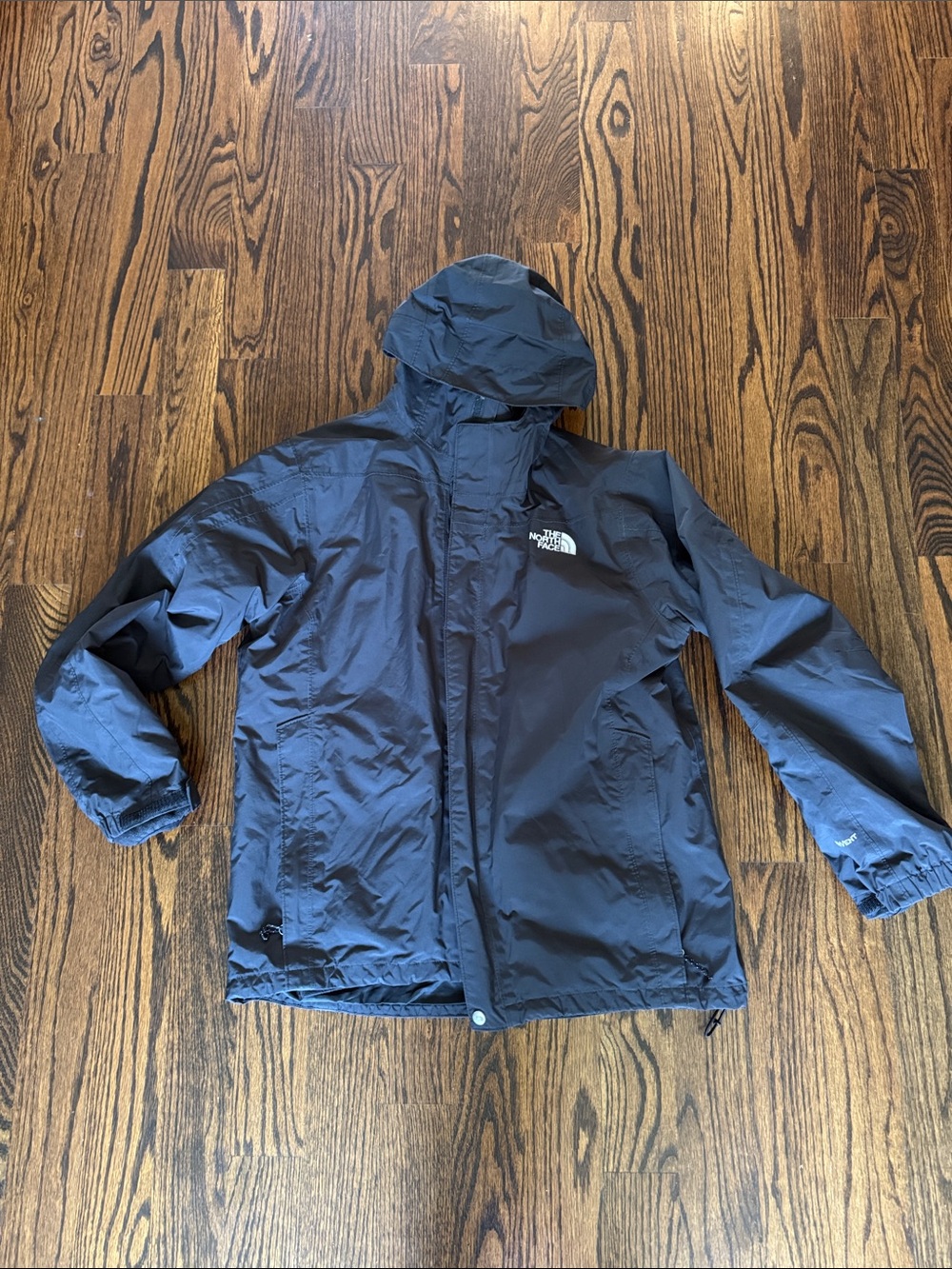 The North Face Navy Hooded Waterproof Shell Jacket